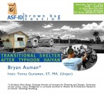 Transitional Shelter after Typhoon Haiyan