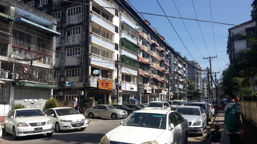 Apartments in the city centre, Yangon